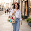 Embroidered Floral Canvas Tote